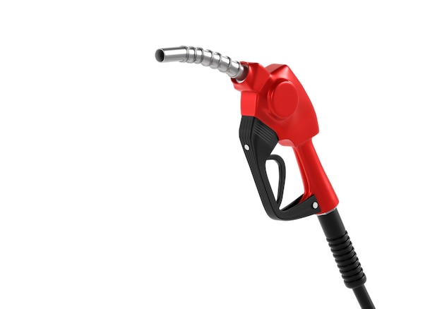 injector de gasolina bomba de gasolina em fundo branco