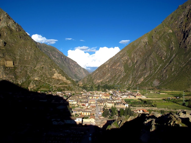 Inka-Ruinen Ollantaytambo Urubamba Sacred Valley Peru Südamerika