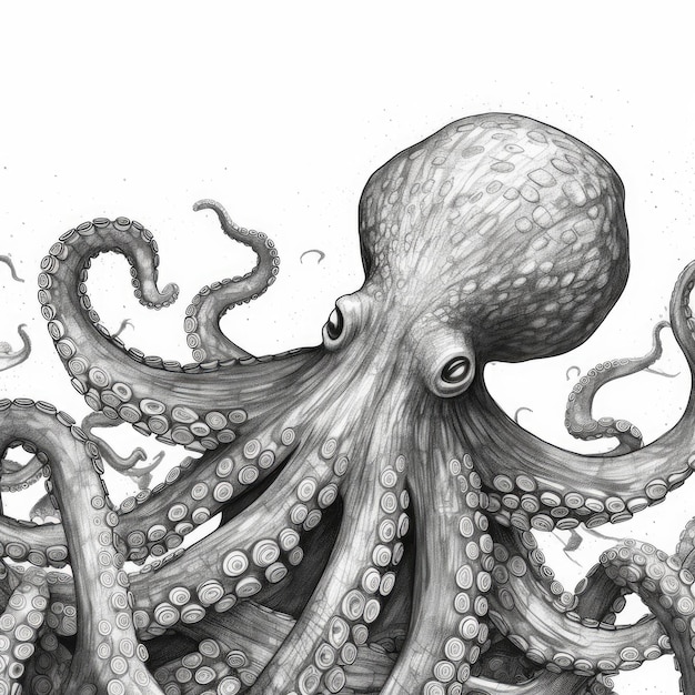 Inktober Showcase enthüllt die komplizierte Strichzeichnung eines rätselhaften Oktopus