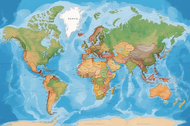 Inmobiliario en el mapa del mundo