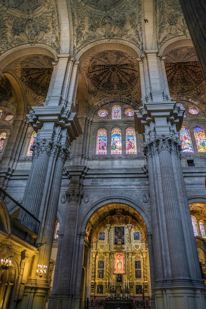 Innenansicht der Kathedrale der Menschwerdung in Malaga