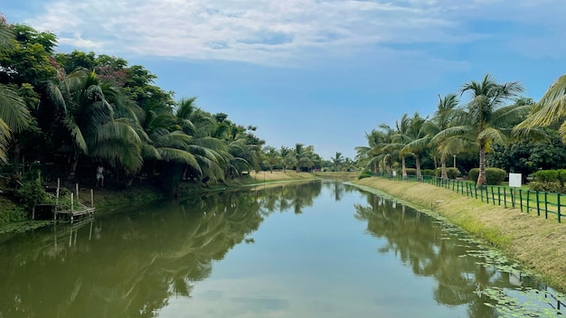 Innenansicht des Eco Park befindet sich in Kolkata Westbengalen, Indien