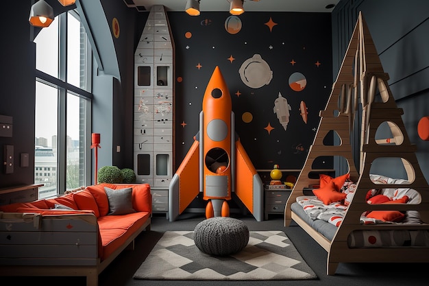 Foto innenarchitektur für kinderzimmer