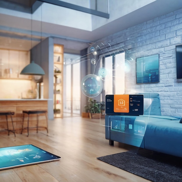 Inneneinrichtung der Smart-Home-Schnittstelle