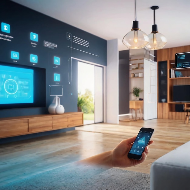 Inneneinrichtung der Smart-Home-Schnittstelle