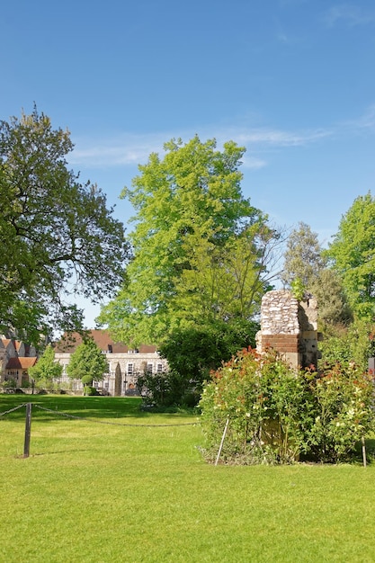 Innenhof der Kathedrale von Canterbury in Canterbury in Kent von England. Sie ist eine der berühmtesten Kathedralen Englands. Es ist der Erzbischof der Kathedrale von Canterbury.