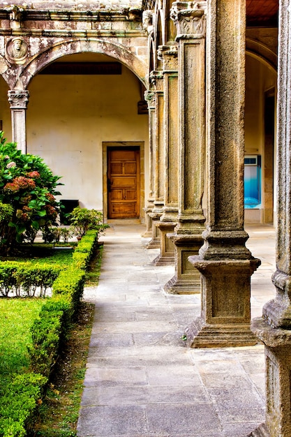 Innenhof der Universität, Santiago de Compostela, Spanien