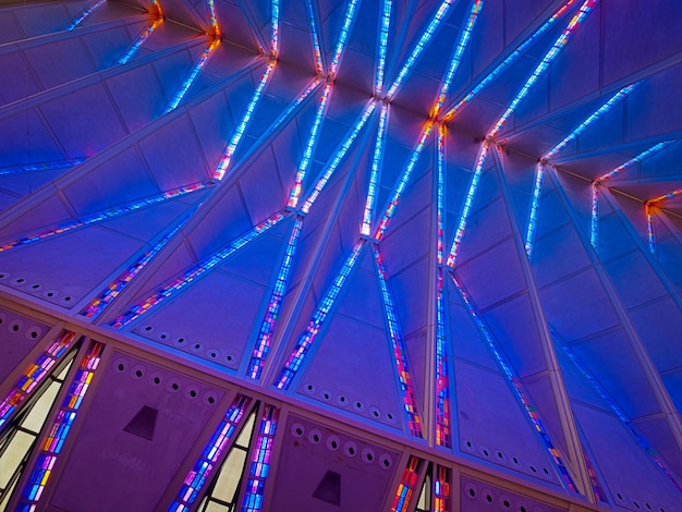 Innenraum der Air Force Chapel in Colorado Springs, Colorado.