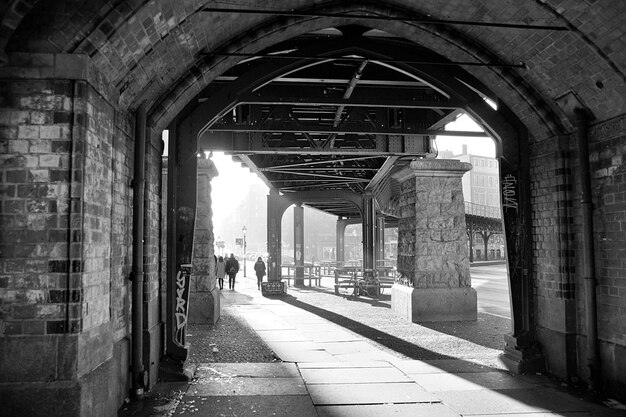 Foto innenraum der brücke