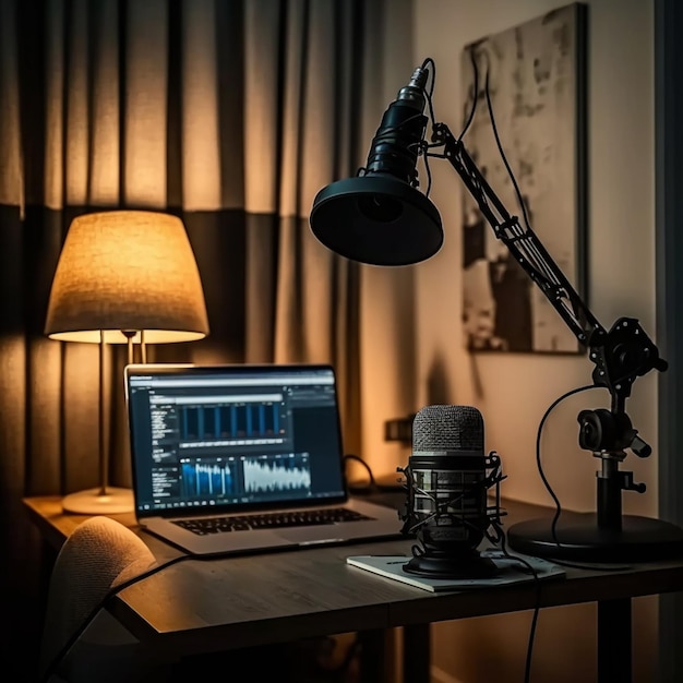 Innenraum des Heimstudio-Podcasts