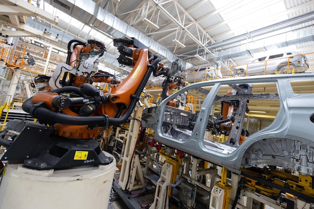 Innenraum einer Automobilfabrik