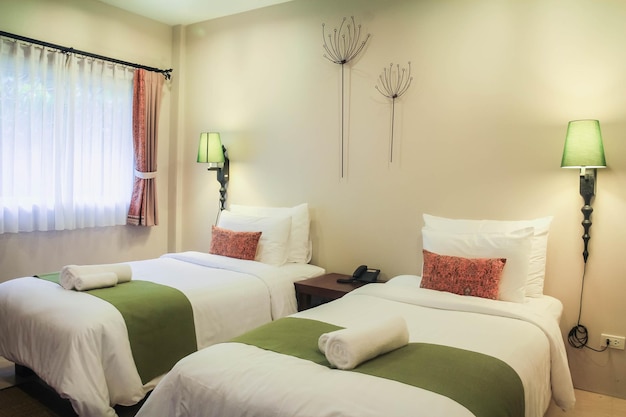 Innenraum eines Hotelzimmers