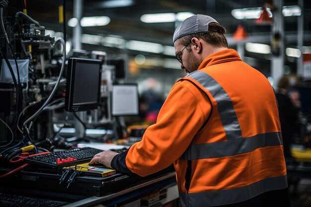 Innenraum eines Maschinenbauwerks der Schwerindustrie