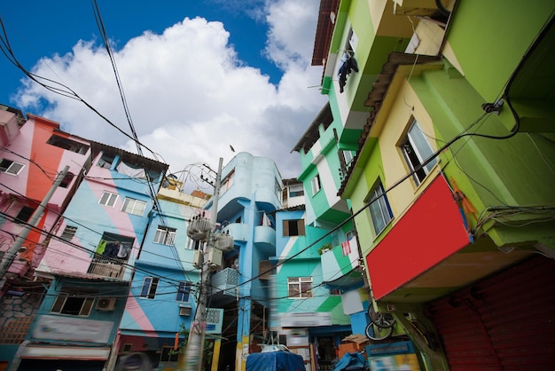 Innenstadt und Favela von Rio de Janeiro