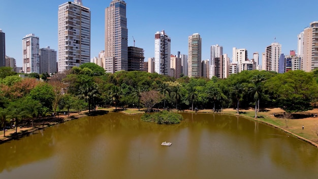 Innenstadt von Goiania, Brasilien Panoramalandschaft der brasilianischen Stadt im Mittleren Westen