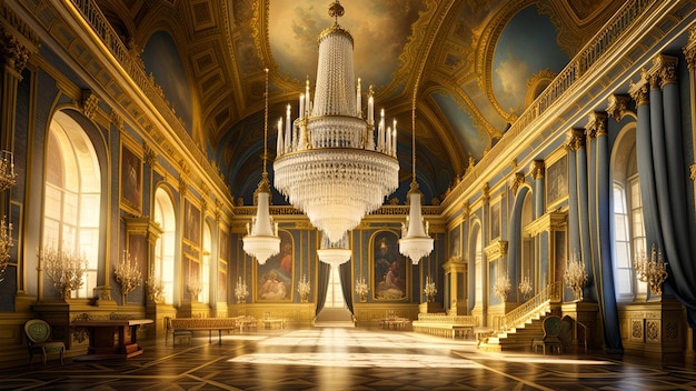 Innenszene des Schlosses von Versailles