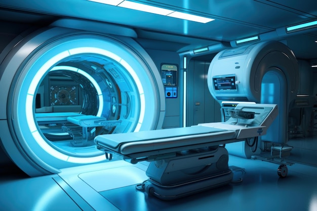 Inneres der MRI-Maschine Erzeugen Sie Ai