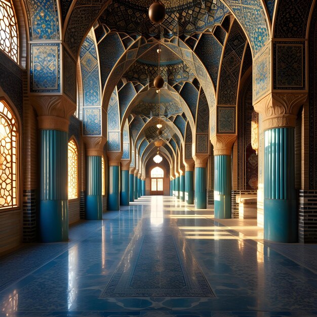 Inneres Gebetssaal der Moschee Serenität