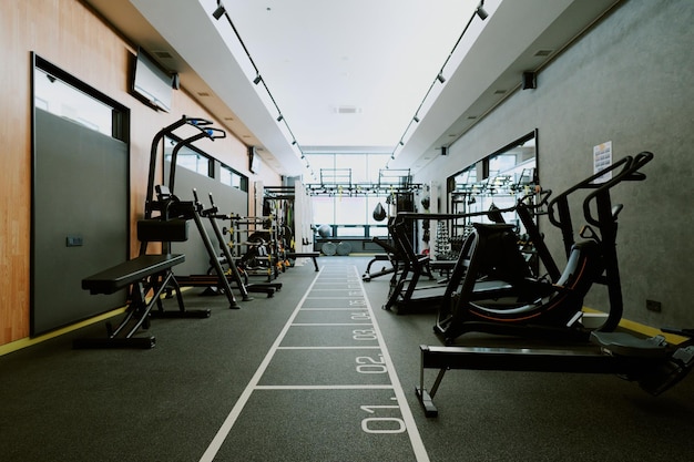Innerhalb des Premium-Fitnessclubs