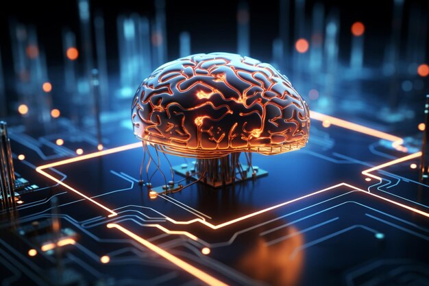 Innovación digital Inteligencia artificial El cerebro explora las redes neuronales y el aprendizaje automático