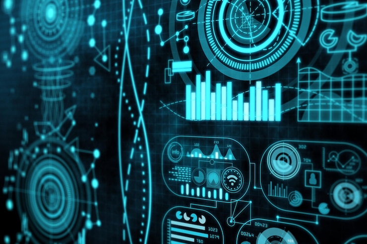 Foto innovación tecnológica y concepto de futuro.
