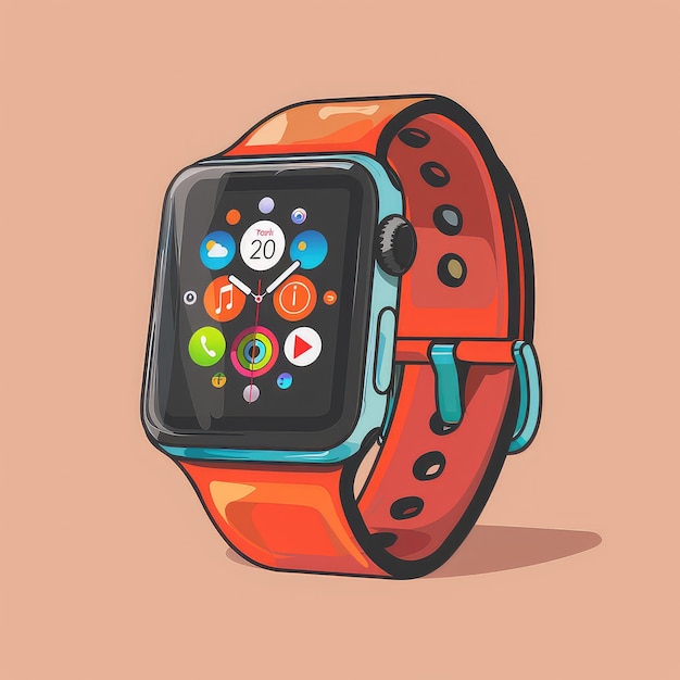 Innovación vectorial futurista para los relojes inteligentes