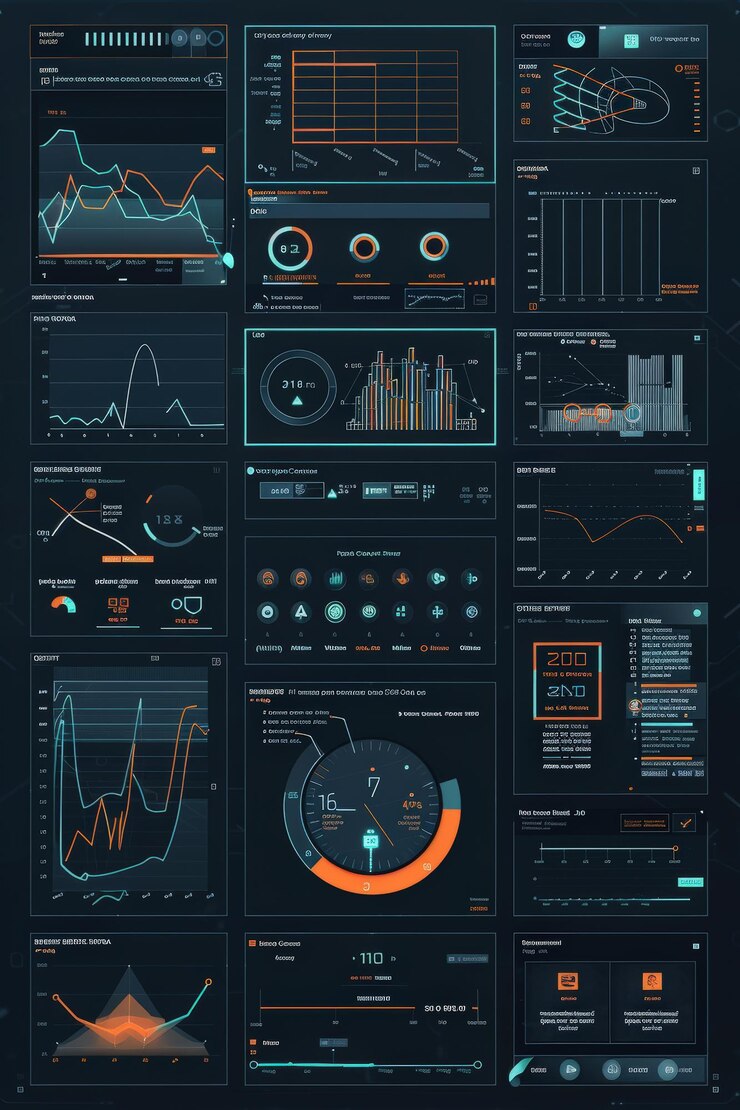 Foto un innovador panel de control de red inteligente que visualiza el uso de energía en tiempo real y las métricas de estabilidad de la red