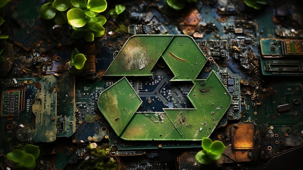 Innovation im Bereich des nachhaltigen Lebens und des Recycling von Elektronik