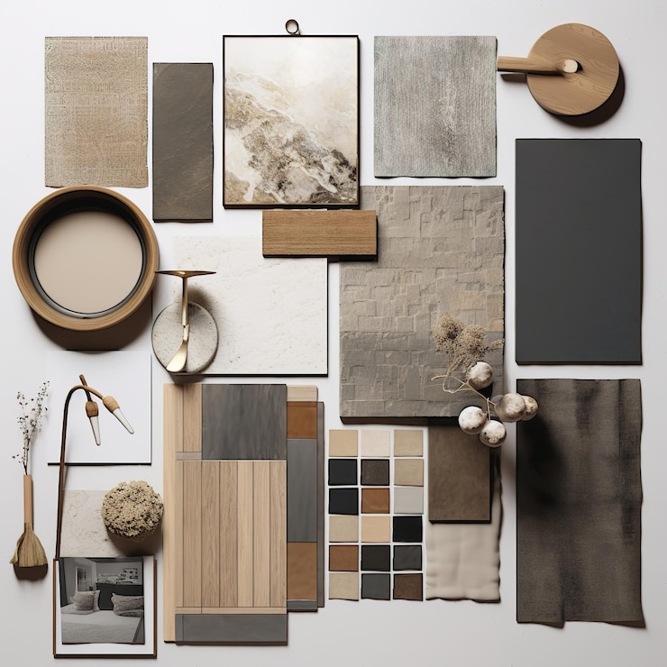Foto innovative materialplatten
