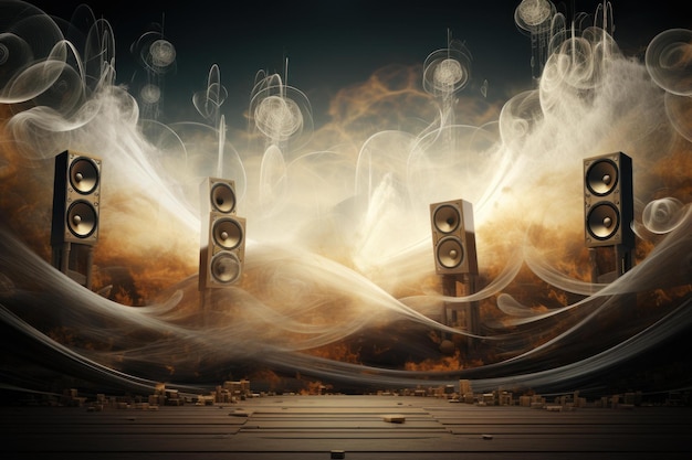 Innovative Waves-Musik-Lautsprecher erzeugen Ai