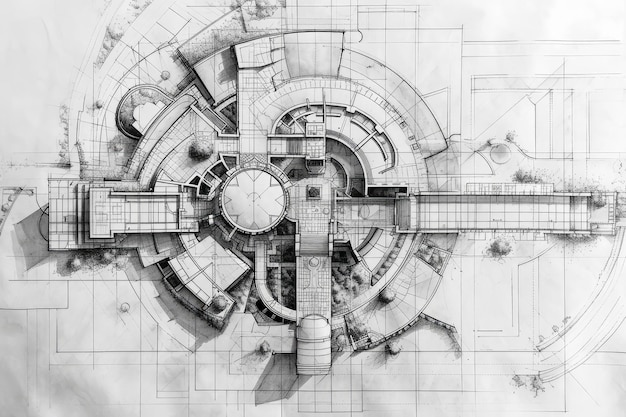 Innovativer architektonischer Hausplan Hausbau