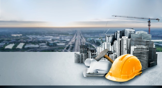 Innovativer Architektur- und Bauingenieurplan