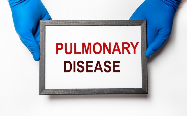 Inscripción de enfermedad pulmonar. Concepto de patología pulmonar obstructiva