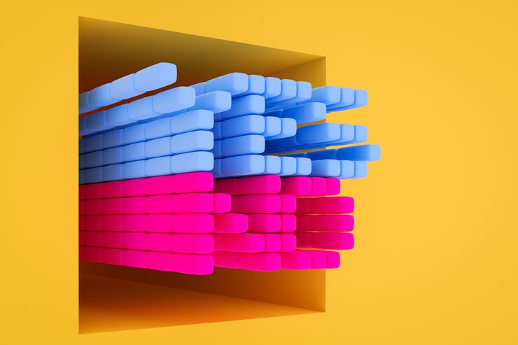 Foto inscripción sí y no hecha de cubos de color rosa y azul sobre un fondo monocromo aislado. el concepto de elección, incertidumbre.