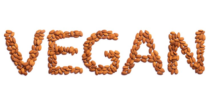 Foto inscripción de vegano