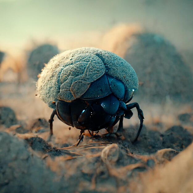 Un insecto con un cerebro en él