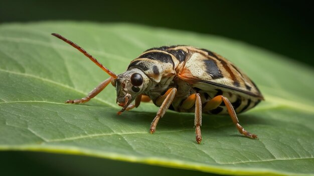 Insecto em folha verde