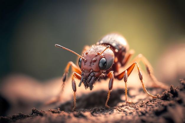 Foto el insecto hormiga de cerca