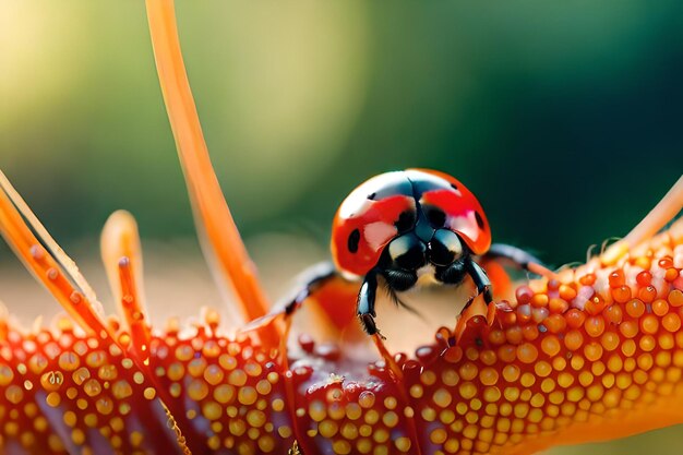 Un insecto en una planta nepenthes