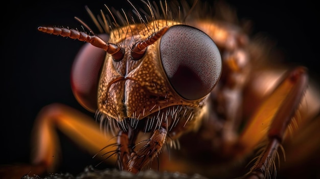 Foto un insecto de primer plano