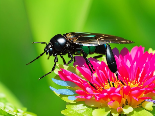 insectos en la flor