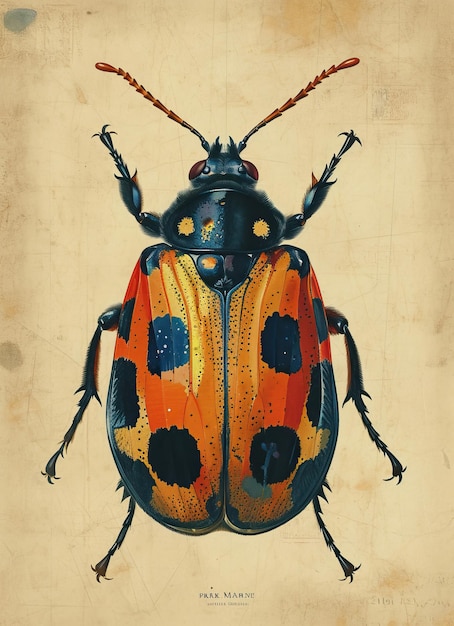 Foto insectos páginas coloreadas colores botánicos ar 811 estilizar