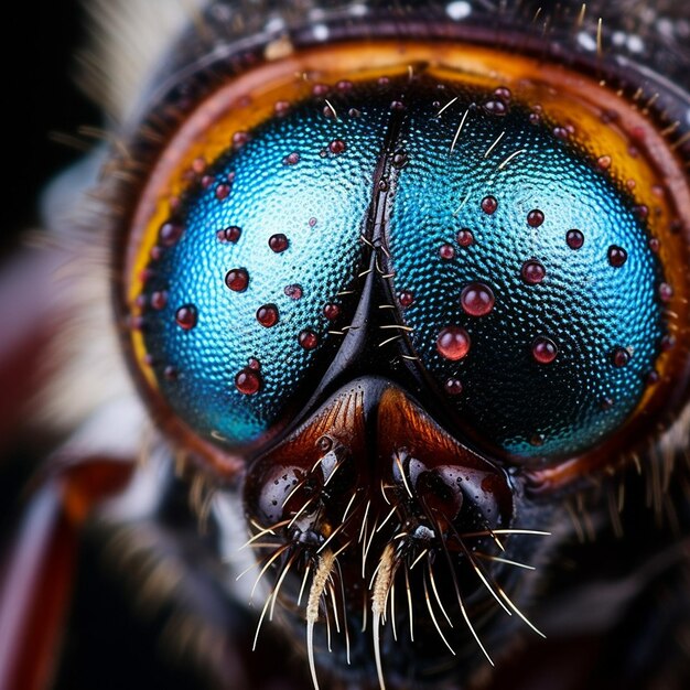 Insekt isolierte Makro-Tier Bug weiße Natur Wespe Fliege Nahaufnahme