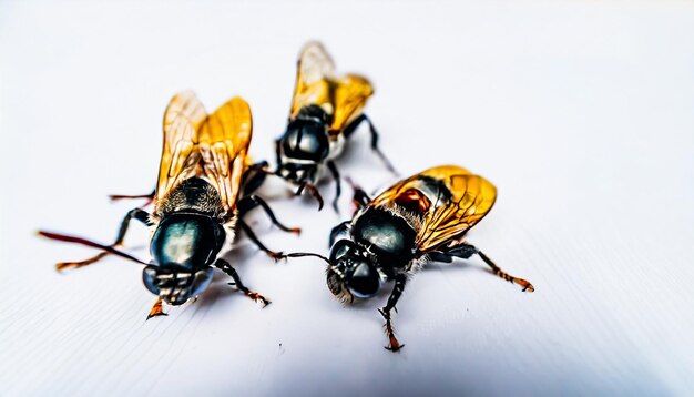 Insekten isolierter weißer Hintergrund