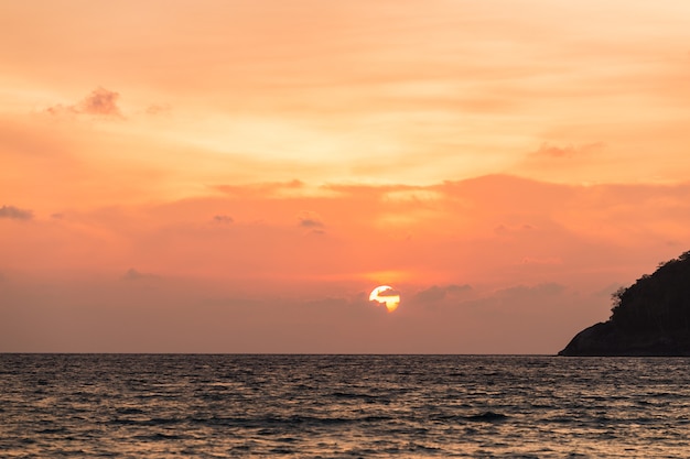 Insel Meer Sonnenuntergang