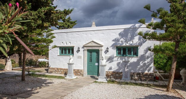 Insel Tinos Griechenland Marmorkunst Chalepas Hausmuseum im Dorf Pyrgos