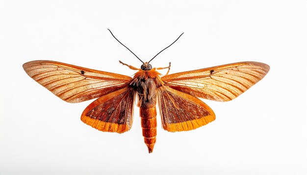 Foto insetos isolados fundo branco mariposa