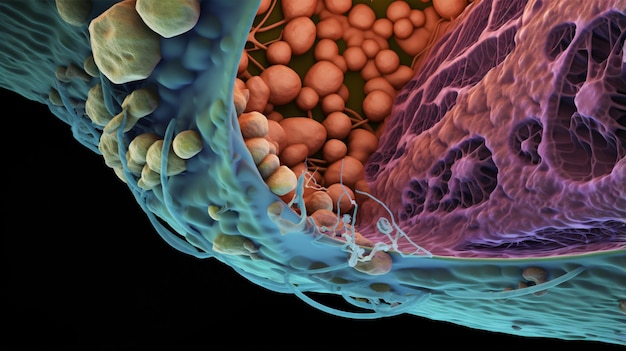 Foto insights microscópicos sobre a anatomia e as características histológicas dos ovários e testículos humanos