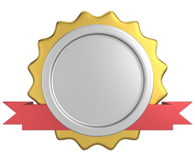 La insignia más vendida es la ilustración 3D de la insignia 3D.