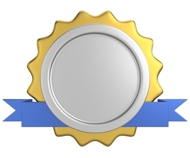 La insignia más vendida es la ilustración 3D de la insignia 3D.